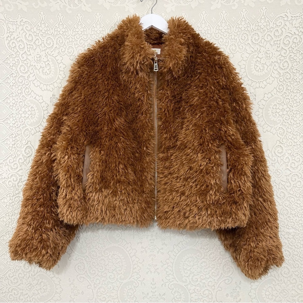 Maeve Anthropologie Teddy Zip Up Jacket